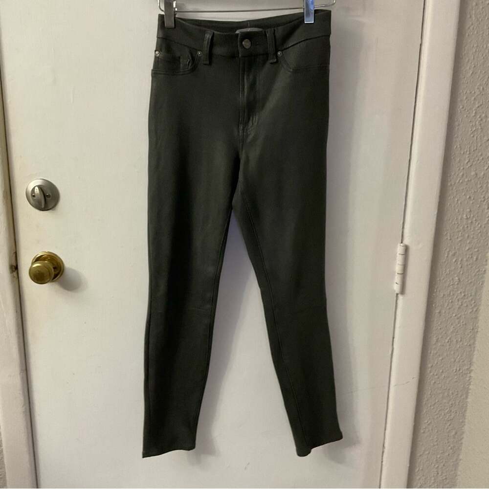 7 For All Mankind Metallic Coated High Rise Skinny Jean 28 Goth Punk Rocker Rave - Picture 3 of 13